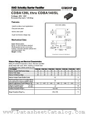 CDBA140SL datasheet pdf Comchip Technology
