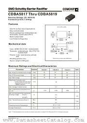 CDBA5817 datasheet pdf Comchip Technology