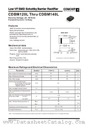 CDBM120L datasheet pdf Comchip Technology