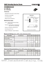 CDBN0245 datasheet pdf Comchip Technology