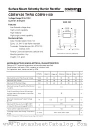 CDBW140 datasheet pdf Comchip Technology