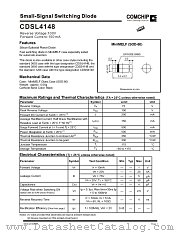 CDSL4148 datasheet pdf Comchip Technology