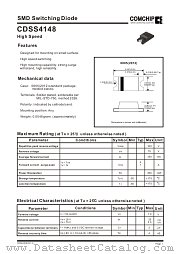 CDSS4148 datasheet pdf Comchip Technology