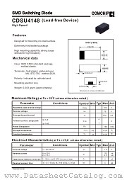 CDSU4148 datasheet pdf Comchip Technology