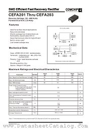 CEFA201 datasheet pdf Comchip Technology