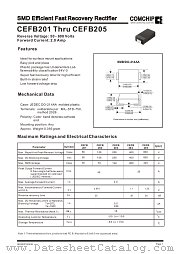 CEFB201 datasheet pdf Comchip Technology