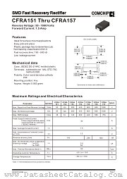 CFRA157 datasheet pdf Comchip Technology