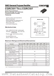 CGRC501 datasheet pdf Comchip Technology