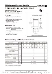 CGRL0505 datasheet pdf Comchip Technology
