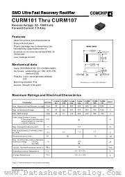 CURM101 datasheet pdf Comchip Technology