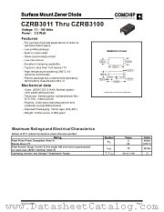 CZRB3012 datasheet pdf Comchip Technology