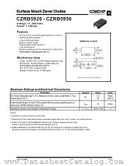 CZRB5937 datasheet pdf Comchip Technology