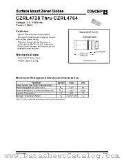 CZRL47 datasheet pdf Comchip Technology