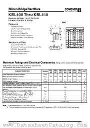 KBL406 datasheet pdf Comchip Technology