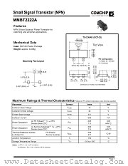 MMBT2222A datasheet pdf Comchip Technology