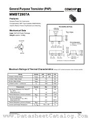 MMBT2907A datasheet pdf Comchip Technology
