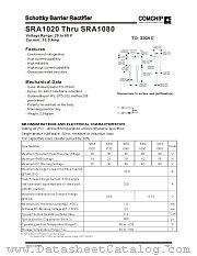 SRA1020 datasheet pdf Comchip Technology