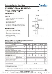 1N5819-G datasheet pdf Comchip Technology