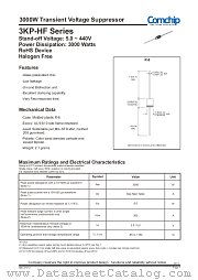 3KP54CA-HF datasheet pdf Comchip Technology