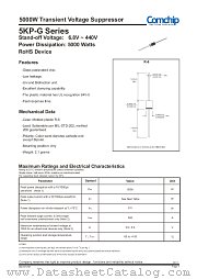 5KP64CA-G datasheet pdf Comchip Technology
