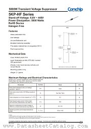 5KP400CA-HF datasheet pdf Comchip Technology