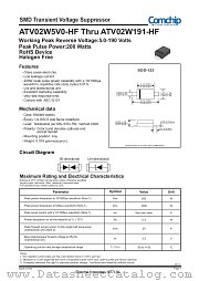 ATV02W7V5B-HF datasheet pdf Comchip Technology