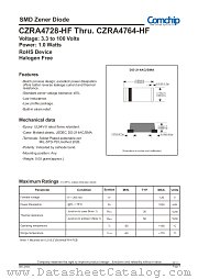 CZRA4732-HF datasheet pdf Comchip Technology