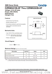 CZRM5255B-HF datasheet pdf Comchip Technology
