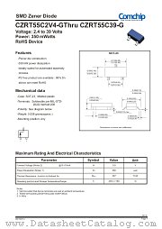 CZRT55C3V9-G datasheet pdf Comchip Technology