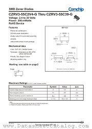 CZRV3-55C20-G datasheet pdf Comchip Technology