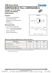 CZRV5267B-G datasheet pdf Comchip Technology