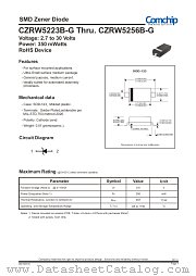 CZRW5252B-G datasheet pdf Comchip Technology