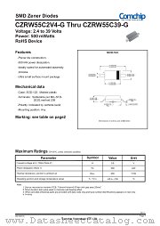 CZRW55C15-G datasheet pdf Comchip Technology