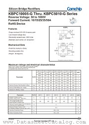 KBPC1504-G datasheet pdf Comchip Technology