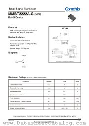 MMBT2222A-G datasheet pdf Comchip Technology