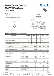 MMBT3906-G datasheet pdf Comchip Technology