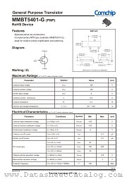 MMBT5401-G datasheet pdf Comchip Technology