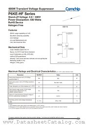 P6KE380A-HF datasheet pdf Comchip Technology