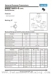MMBT4403-G datasheet pdf Comchip Technology