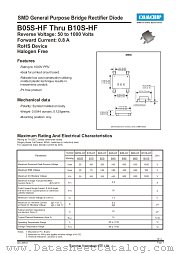 B10S-HF datasheet pdf Comchip Technology