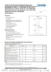 SA600A-G datasheet pdf Comchip Technology