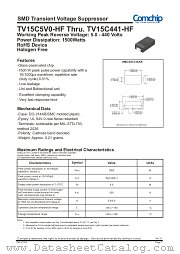 TV15C7V5JB-HF datasheet pdf Comchip Technology