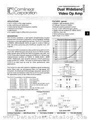 CLC412AJE datasheet pdf Comlinear Corporation