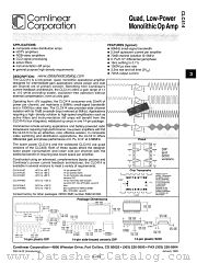 CLC414ALC datasheet pdf Comlinear Corporation