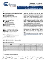CY7C0833V-100BBI datasheet pdf Cypress