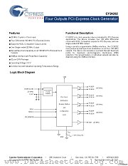 CY24292LFXIT datasheet pdf Cypress