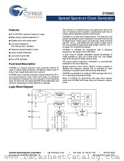 CY25562SXC datasheet pdf Cypress