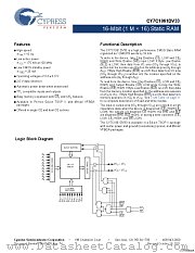 CY7C1061DV33-10BVJXI datasheet pdf Cypress