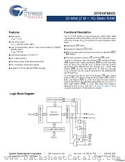 CY7C1071DV33-12BAXIT datasheet pdf Cypress