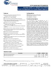 CY7C1243KV18-400BZC datasheet pdf Cypress